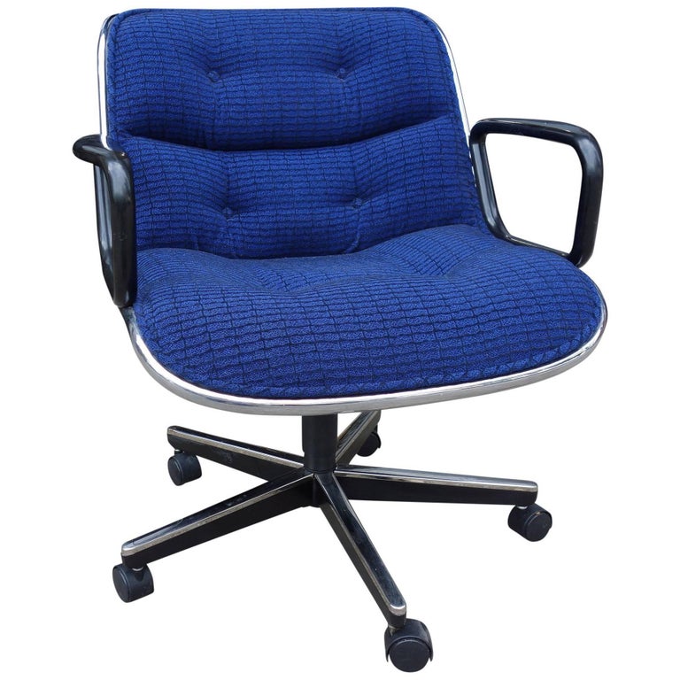 Midcentury Charles Pollock Executive Chairs For Knoll