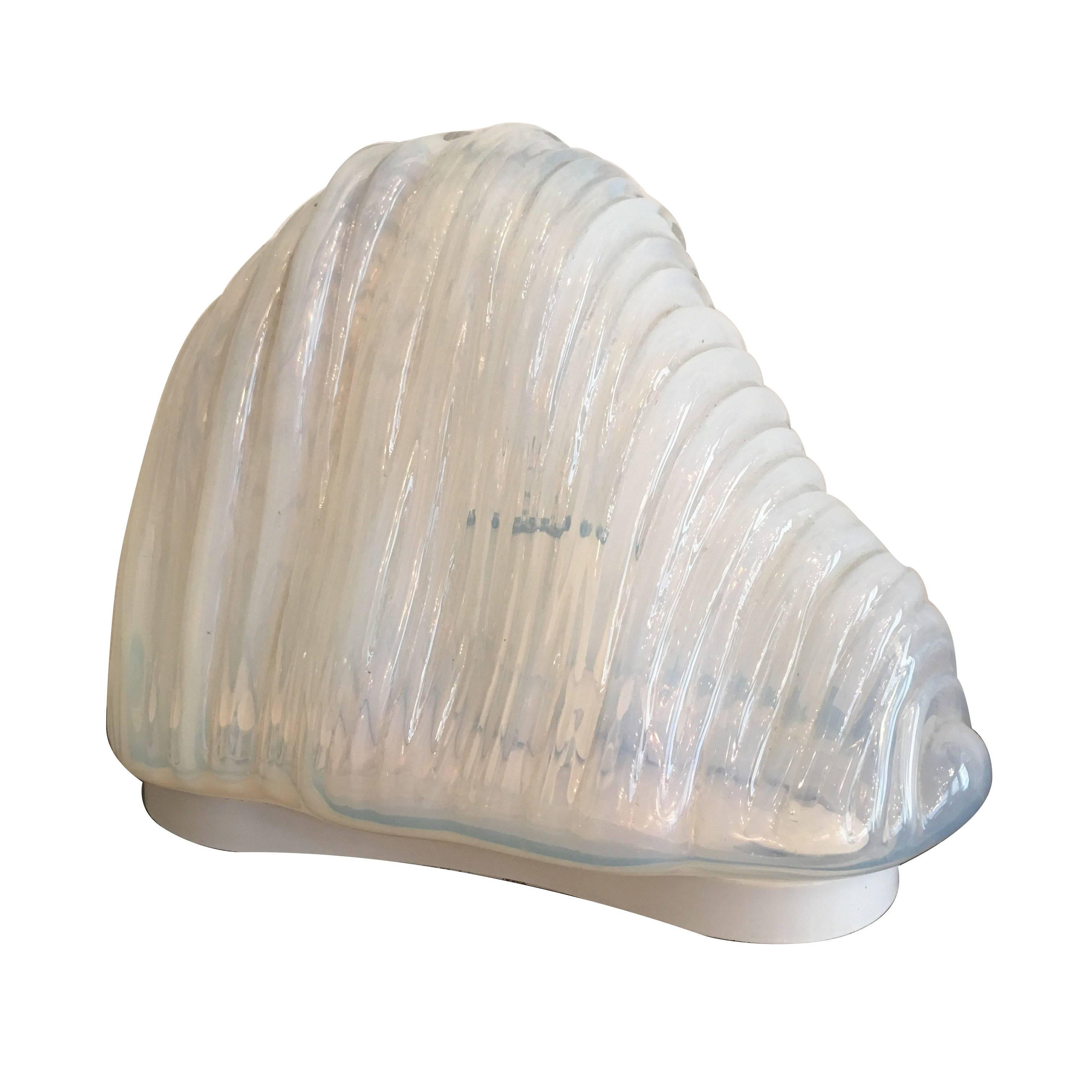 Carlo Nason Mazzega Murano Glass 1960 Iceberg Lamp