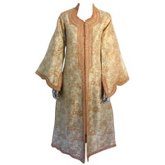 Gorgeous Caftan Gold Brocade, circa 1970s, Maxi Dress Kaftan