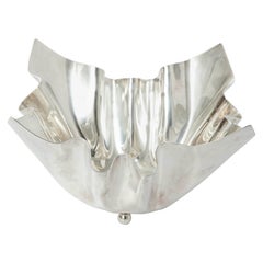 Vintage Italian Silver Plate Handkerchief Bowl