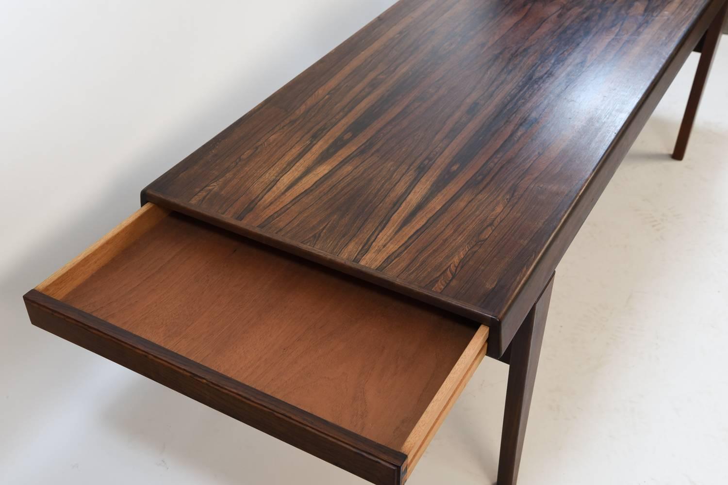 Danish Midcentury Extending Rosewood Coffee Table 5