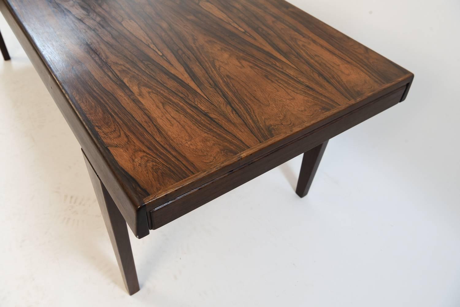 Danish Midcentury Extending Rosewood Coffee Table 1