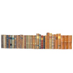 Metre of Early 20th Century Leather Bound Books, Series 27/28