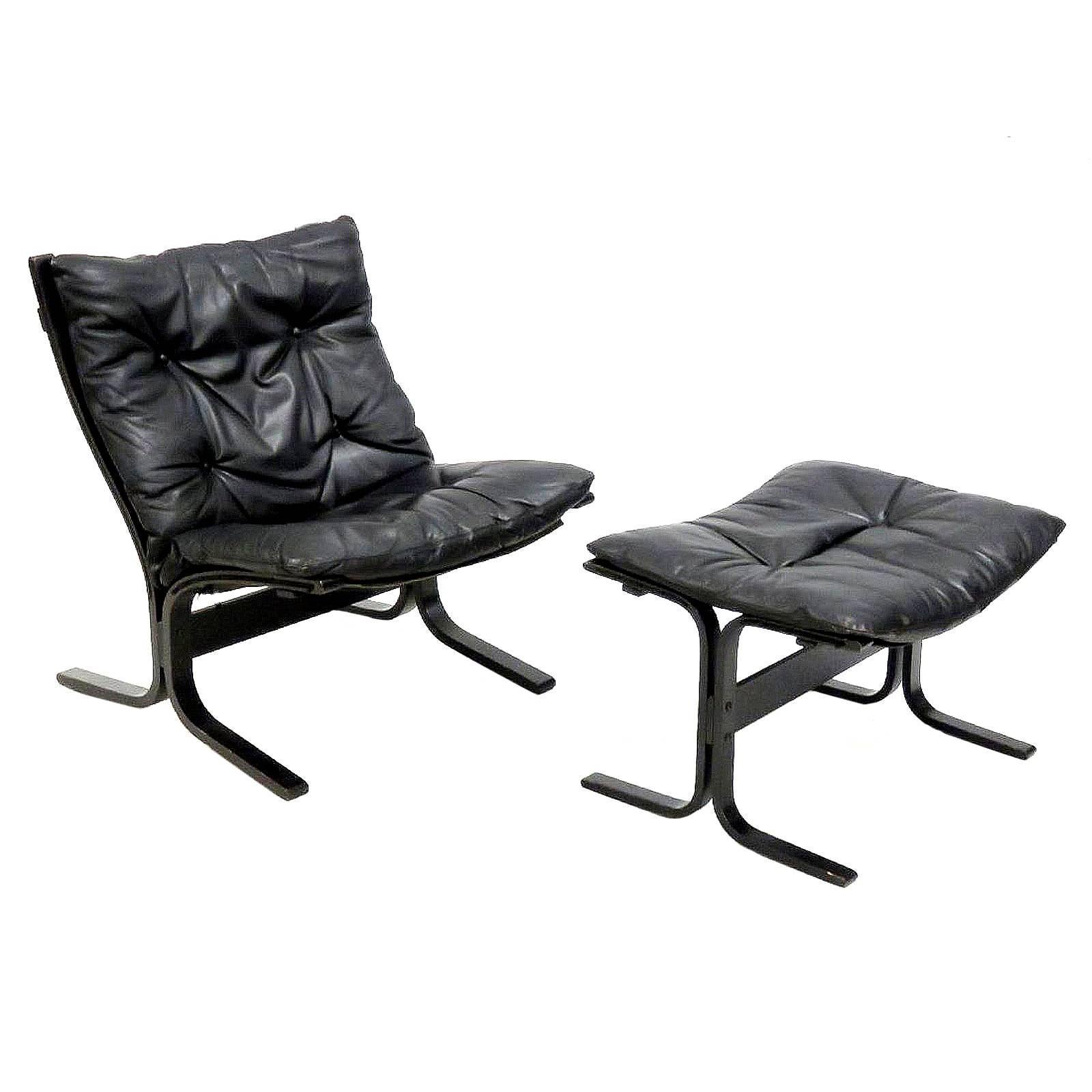 Siesta Chair and matching Ottoman by Ingmar Relling for Westnofa