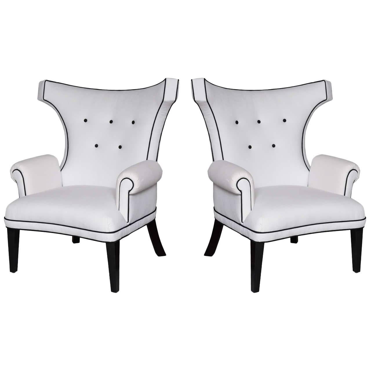 SALE! SALE!SALE!Custom "Dorothy Draper" Style Salon Chairs Designed by Susane R For Sale