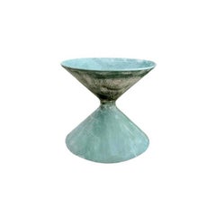 Green Willy Guhl Sculptural Hourglass Planter