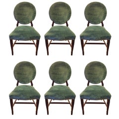 Stunning Set of Six Barbara Barry Style Dining Chairs