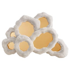 'Sea Anemone' Mirror by Pia Maria Raeder - with Seven Mirrors in Brass Finish