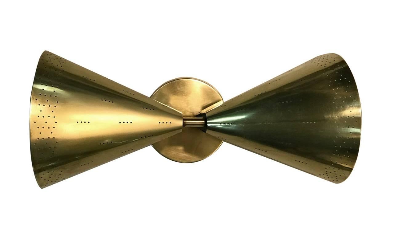 Anodized Bowtie Sconce by Paavo Tynell Finland For Sale