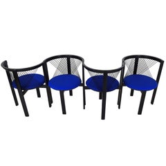 Set of Four Niels Jørgen Haugesen Danish String Chairs for Tranekaer Furniture