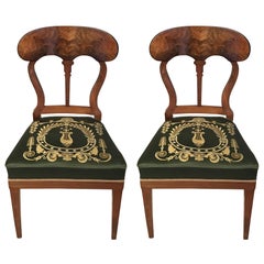 Pair of Biedermeier Chairs, Germany, 19th Century Antique Pair of Biedermeier Chairs, Germany, 19th Century