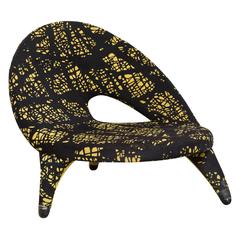 Arabesque Organic Shape Chair Designed by Folke Jansson, Sweden 1