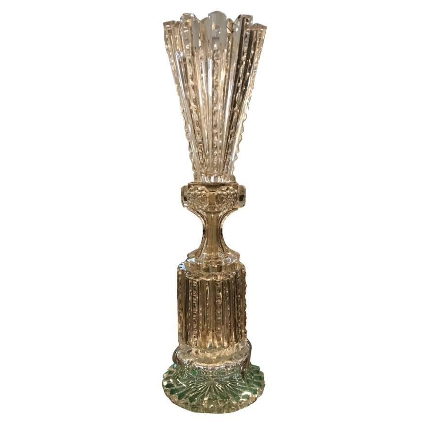 Monumental Russian Imperial Cut-Crystal Vase For Sale