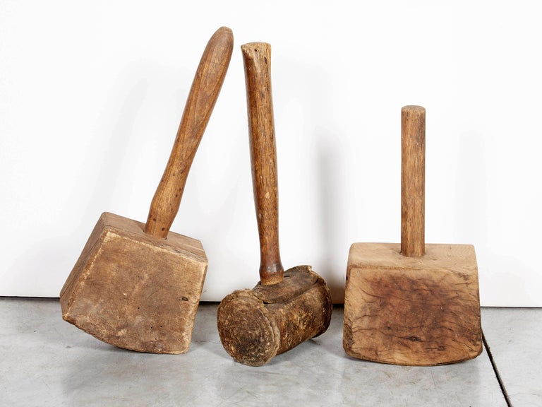 Early American Wood Mallets For Sale at 1stDibs
