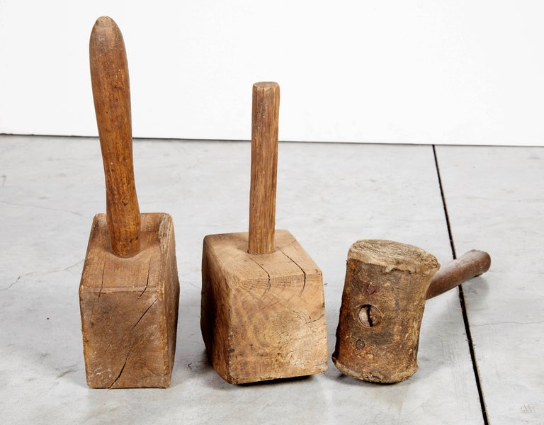Early American Wood Mallets For Sale at 1stDibs