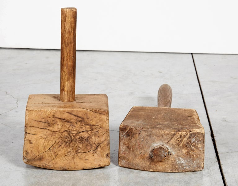 Early American Wood Mallets For Sale at 1stDibs