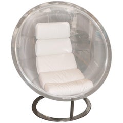 Retro Christian Daninos Bubble Sphere Lucite Chair 1968 