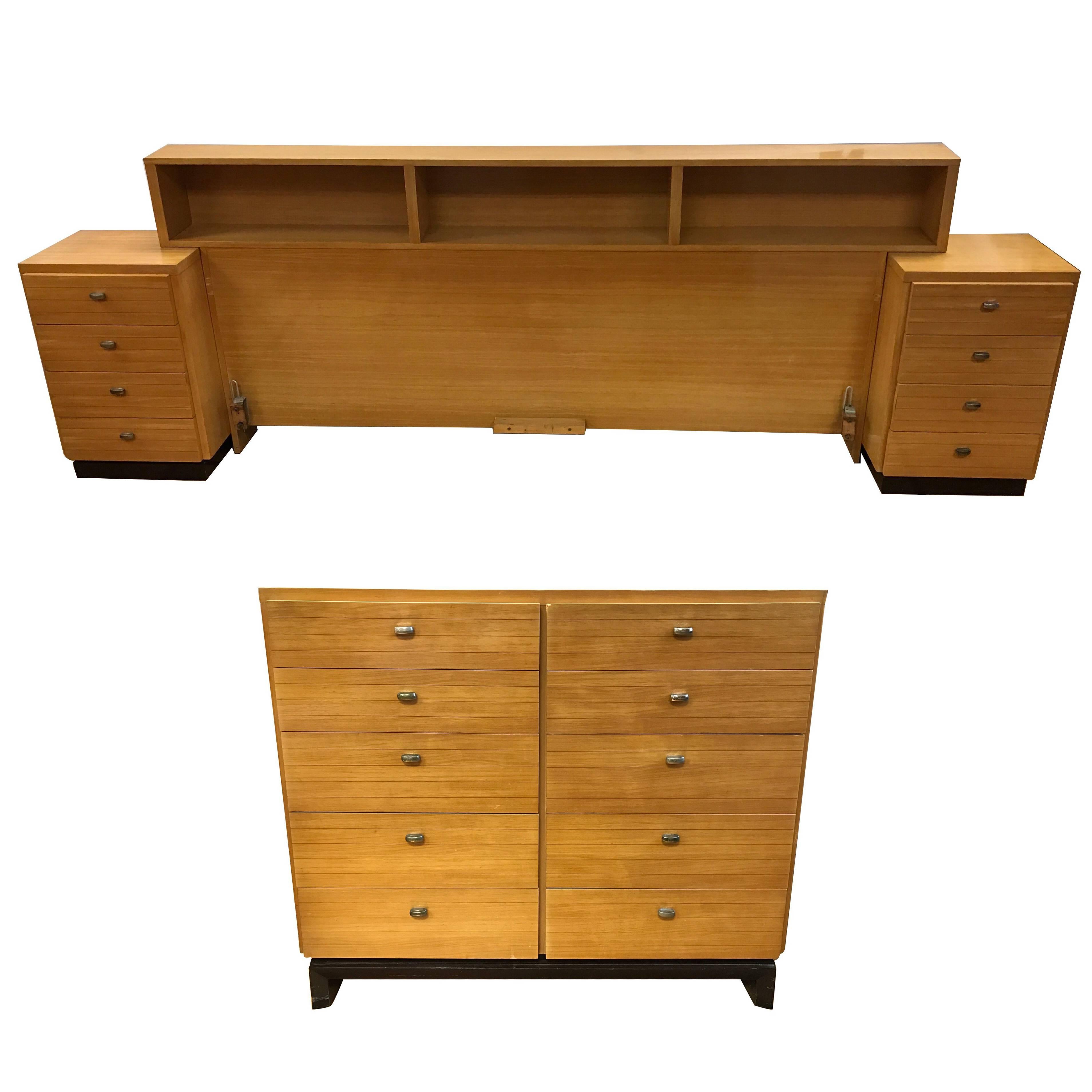 Midcentury Four-Piece Bedroom Set American of Martinsville