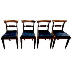 Regency Inlaid Rosewood Dining Chairs c. 1810-20, Set of Four