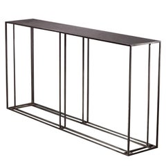 Loft Binate Console Table — Large — All Blackened Steel — Made in Britain