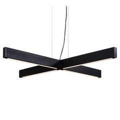 2x4 Plus Pendant in Black Dyed Wood