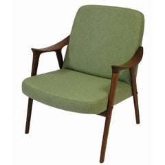 Vintage 1960s Teak Lounge Chair by Ingmar Relling for Westnofa, Norway