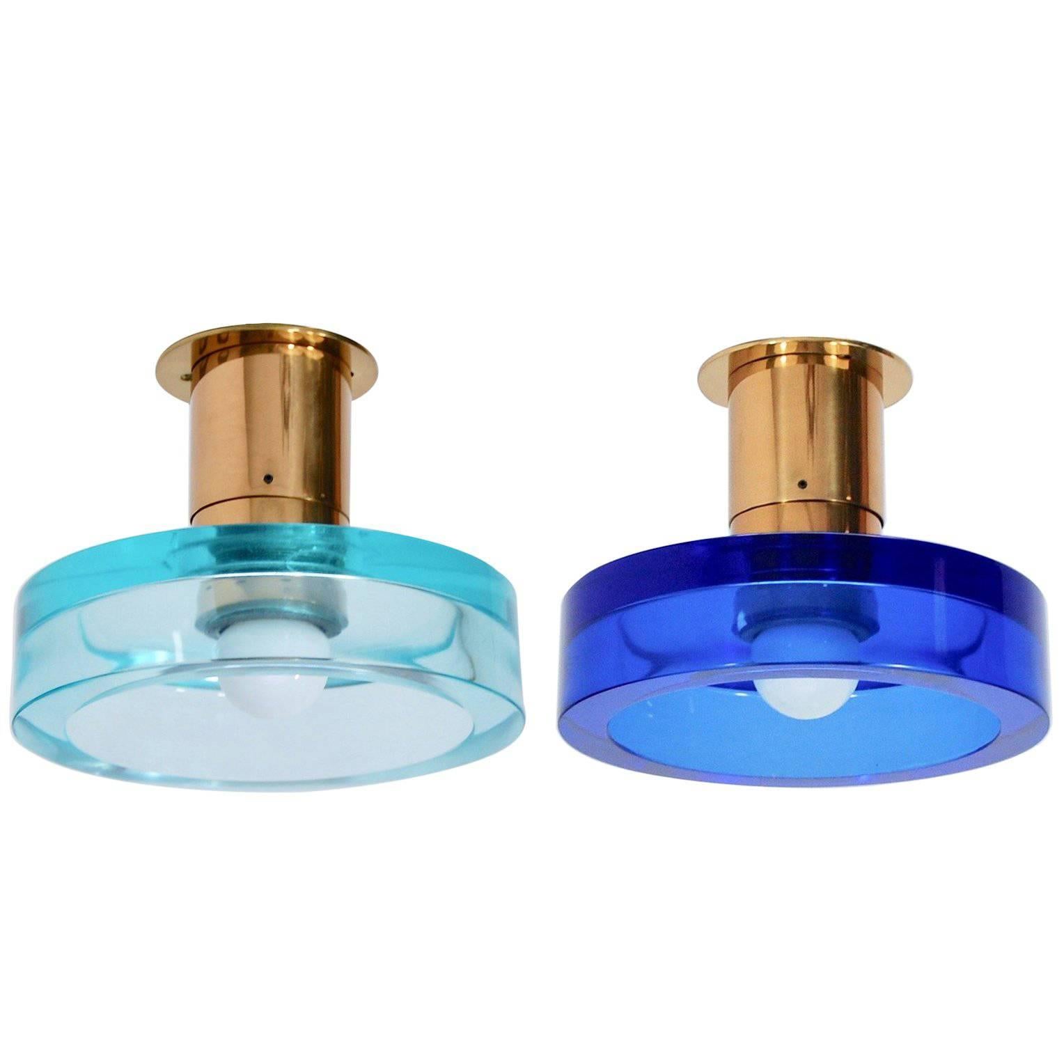 Two Seguso Ceiling Fixtures
