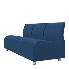 Three-Seater Conversation Upholstered Blue Sofa Satyendra Pakhale, 21st Century