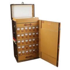 1930s Louis Vuitton Lilly Pons Leather Trunk 30 Pairs of Shoes