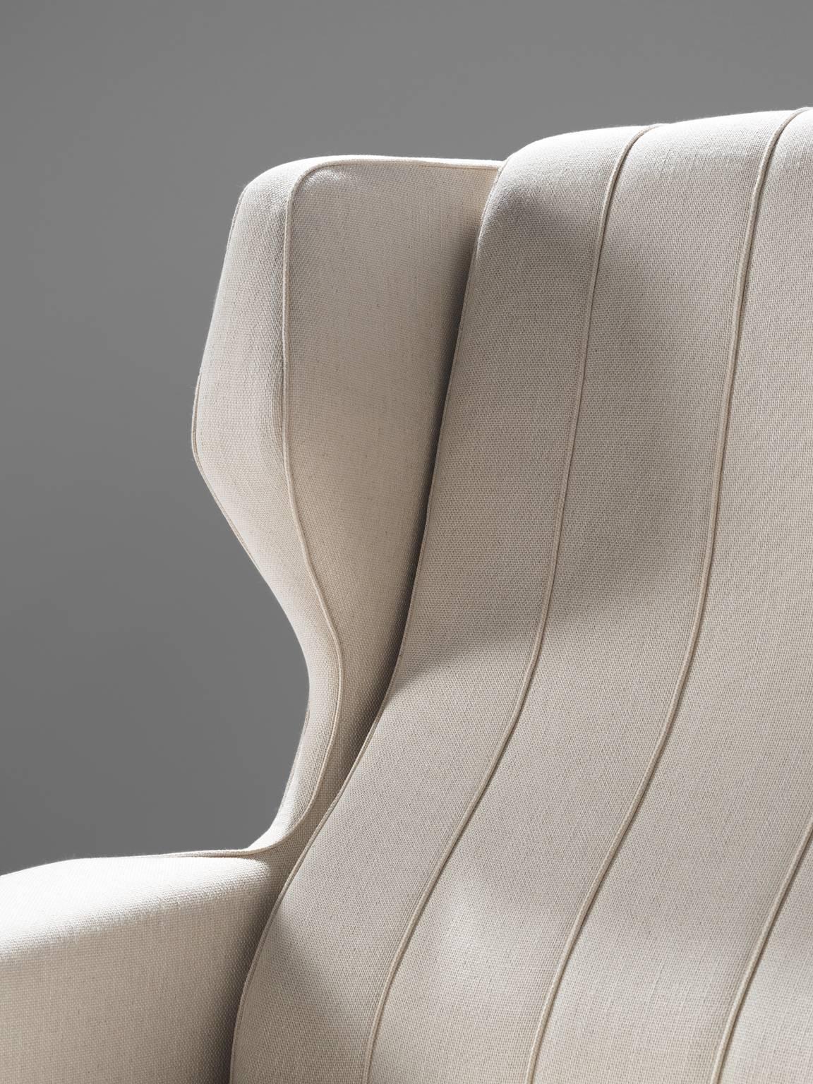 Gianfranco Frattini Reupholstered Lounge Chair for Cassina 1