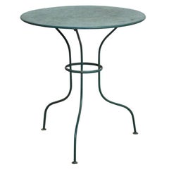 French Round Metal Painted Bistro Table
