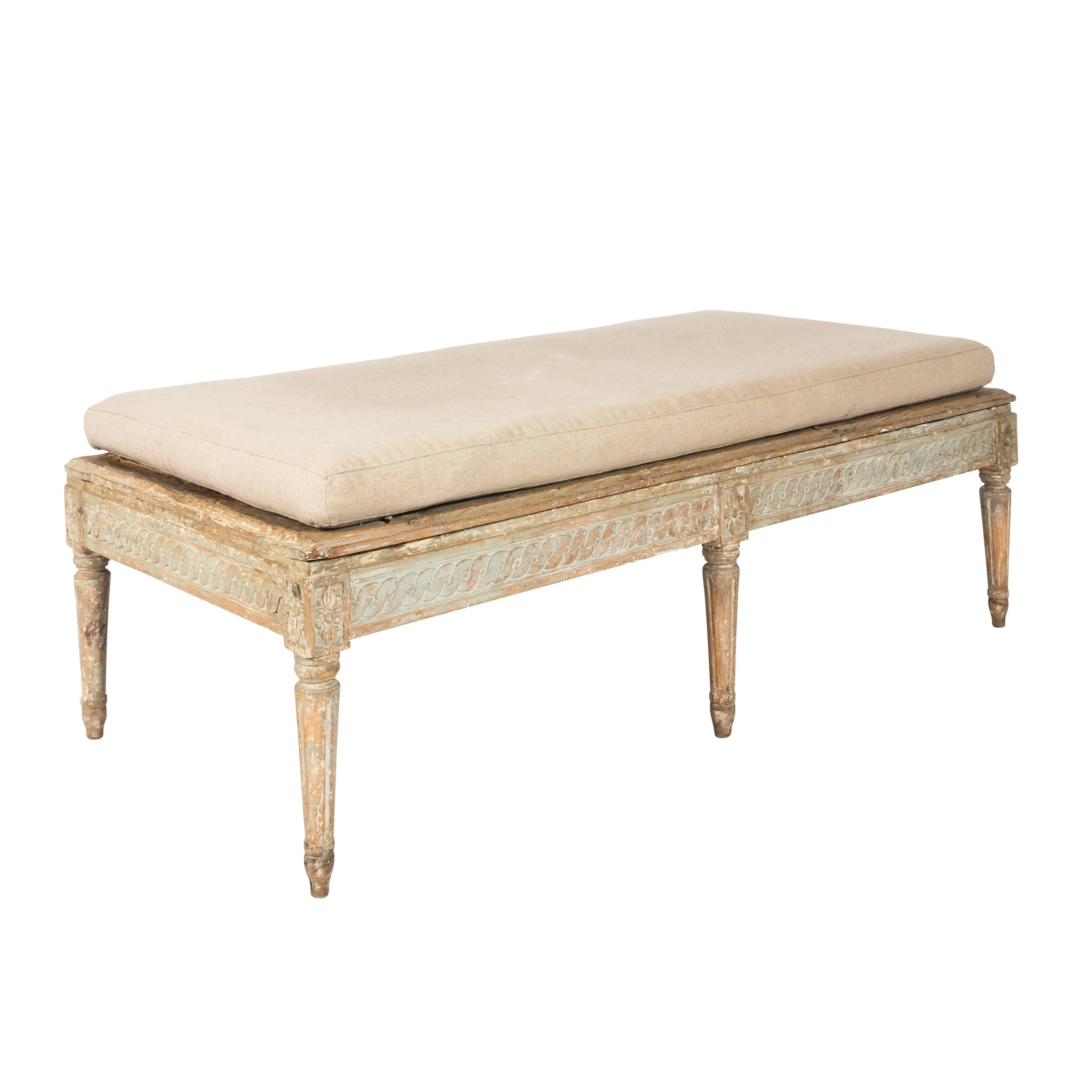 Late 19th Century Gustavian Long Bench For Sale