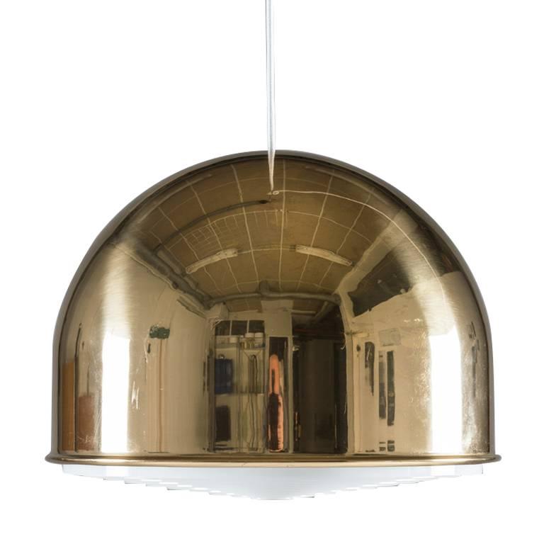 Large Pendant T-75 in Brass by Eje Ahlgren for Bergboms For Sale