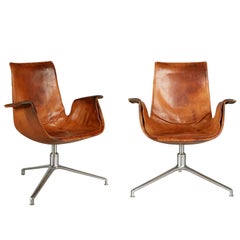 Used Distressed Bird Chair by Preben Fabricius & Jørgen Kastholm for Alfred Kill