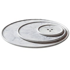 Handgefertigter Bouton „S“ aus Gussbeton und Marmor von UM Studio, Sechser-Set