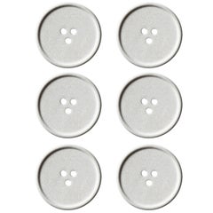 Handmade Cast Concrete Bouton 'S' in Grey by UMÉ Studio, Set of Six