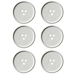 Handmade Cast Concrete Bouton 'S' in Grey by UMÉ Studio, Set of Six