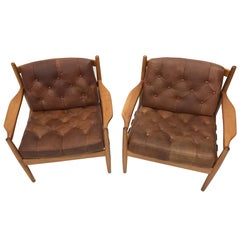 Mid-Century Modern Pair of Armchairs by Ingemar Thillmark