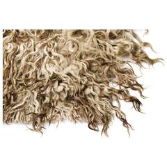 Vintage Turkish "Tulu" Angora Shag Rug -  6' x 9'