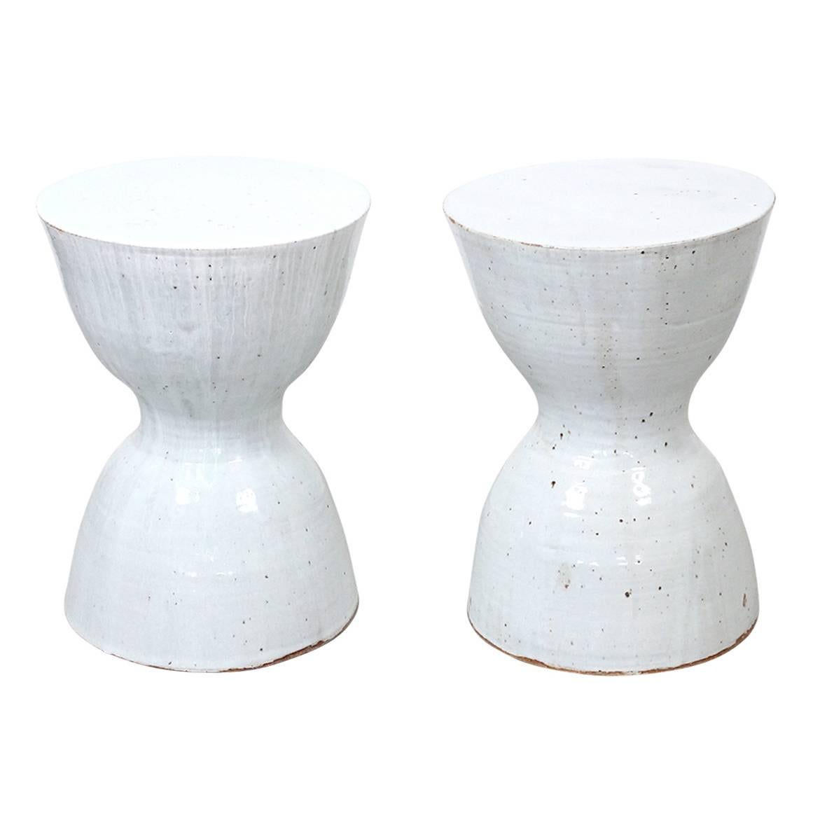 Pair of Tariki Ceramic Stools