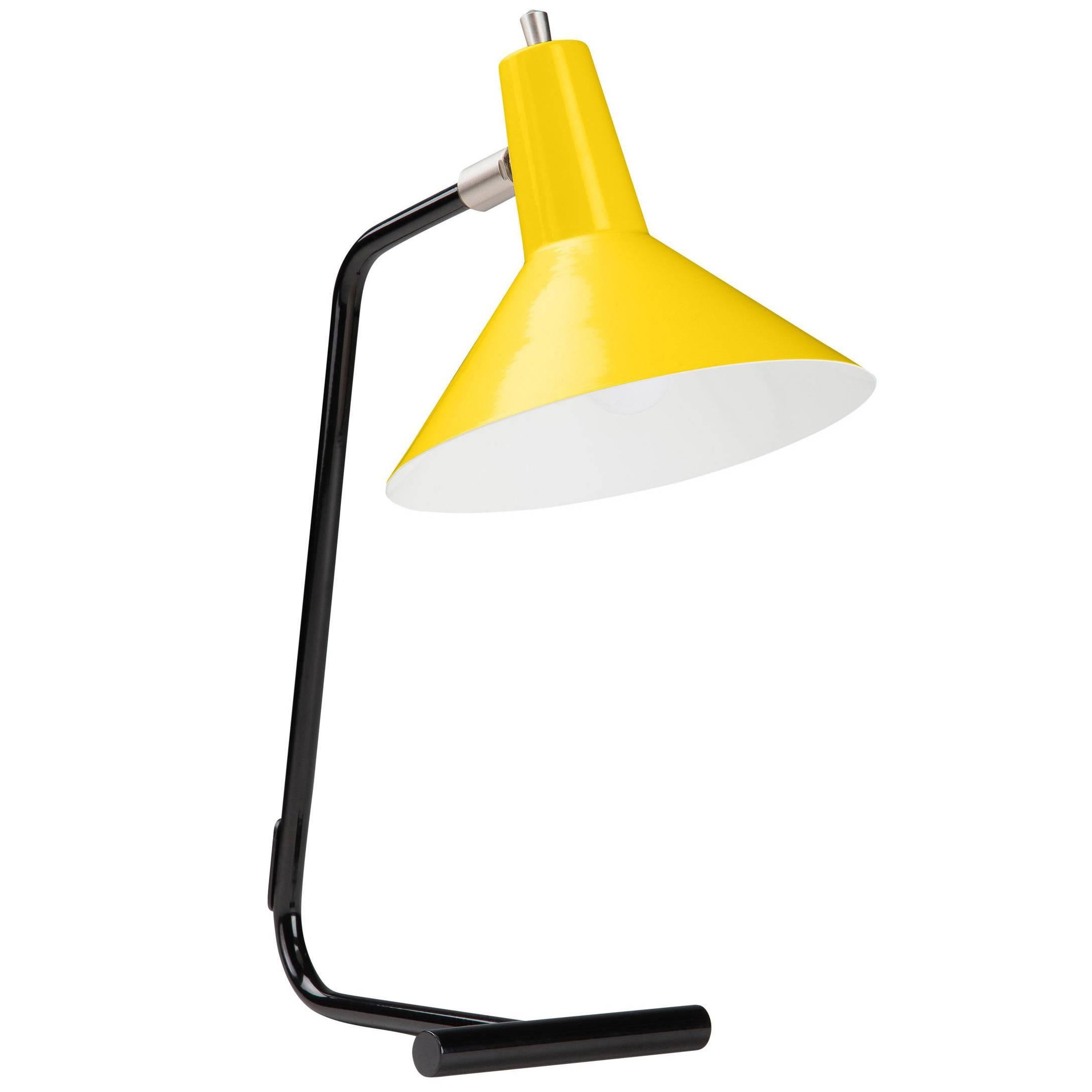 J.J.M. Hoogervorst Yellow Model #1504 Table Light for Anvia