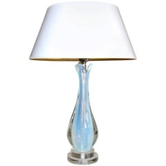 Italian Murano Glass Opalescent Table Lamp