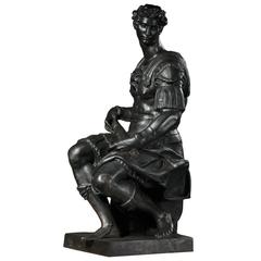 A 19th C. Cast Iron Statue of Giuliano de Medici by Foundry Val d'Osne 11