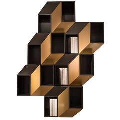 'Kineticism I ‘Gold' Wall Cabinet by Charles Kalpakian 8