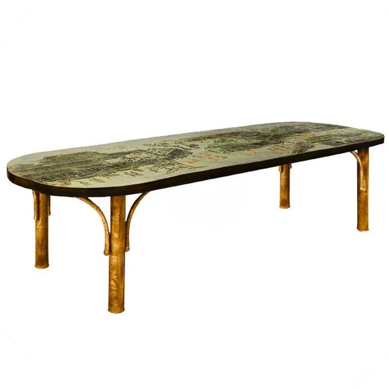 Low Table by Philip and Kelvin LaVerne For Sale