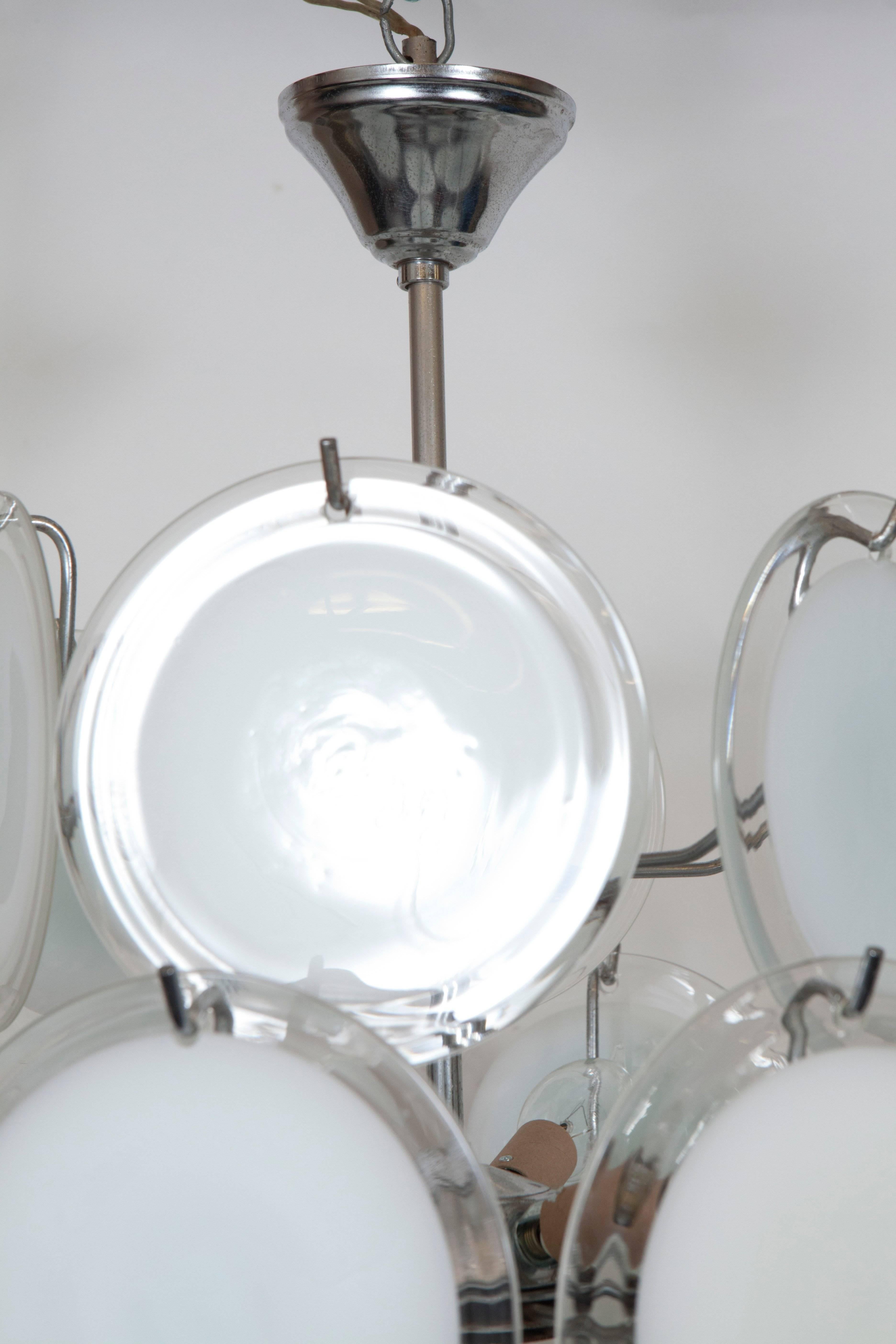 Gino Vistosi Murano Glass Chandelier In Excellent Condition In Washington, DC