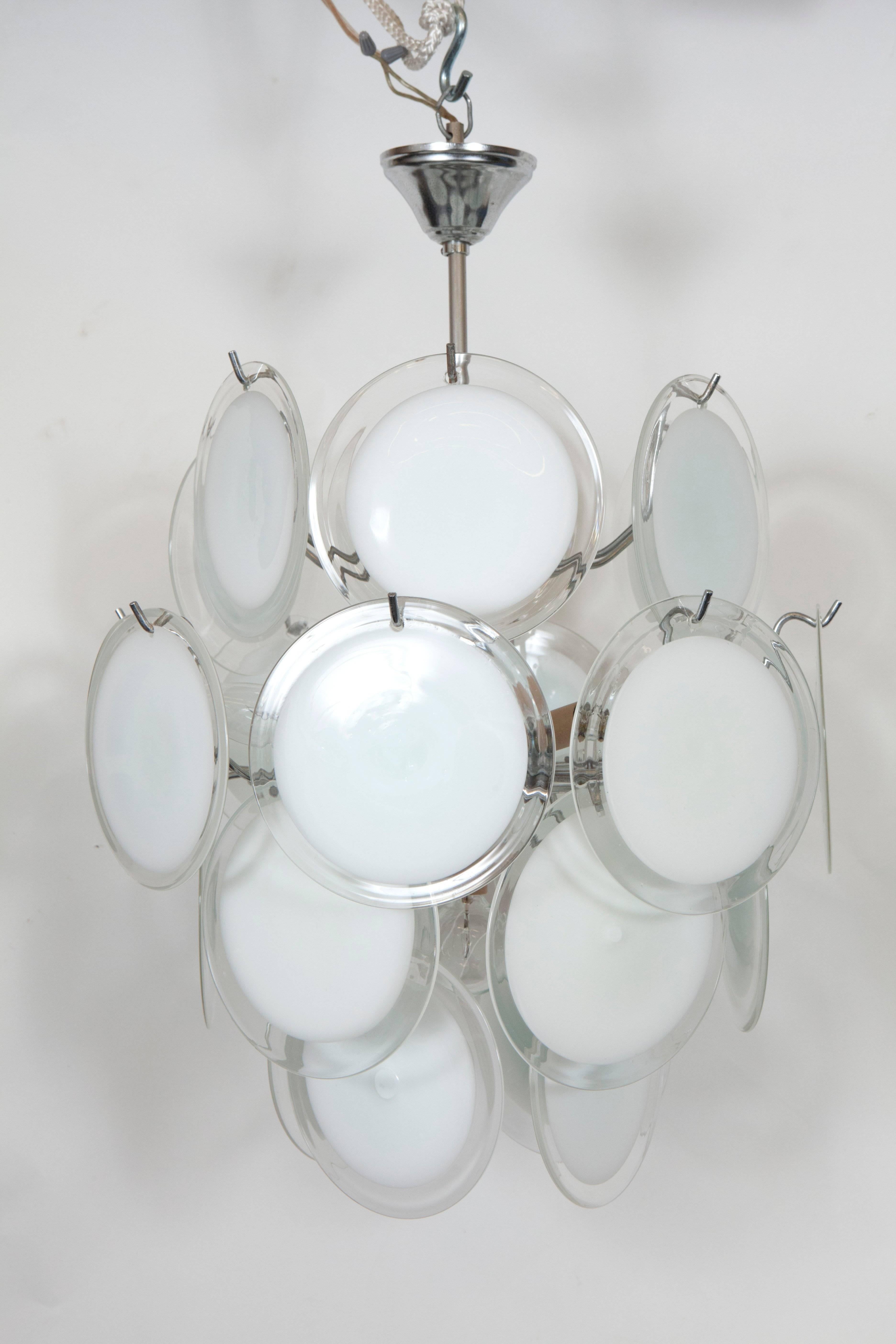 20th Century Gino Vistosi Murano Glass Chandelier