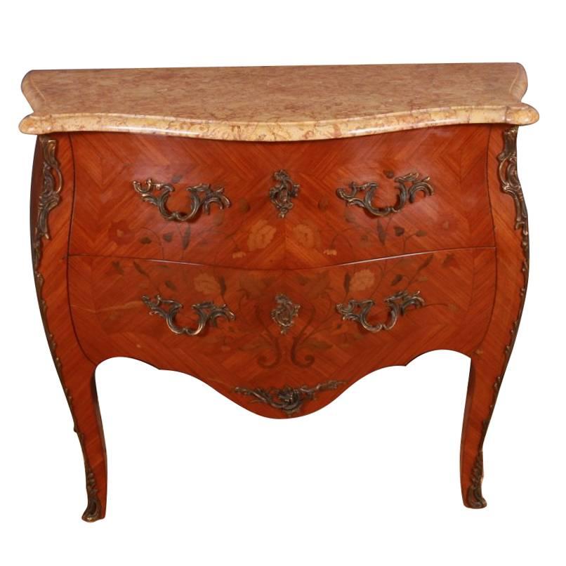 19th Century French Marquetry Commode