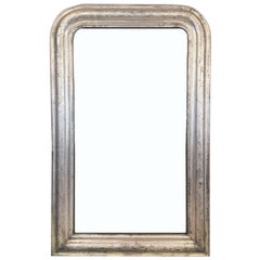 Louis Philippe Silver Gilt Mirror (H 42 1/2 x W 27)