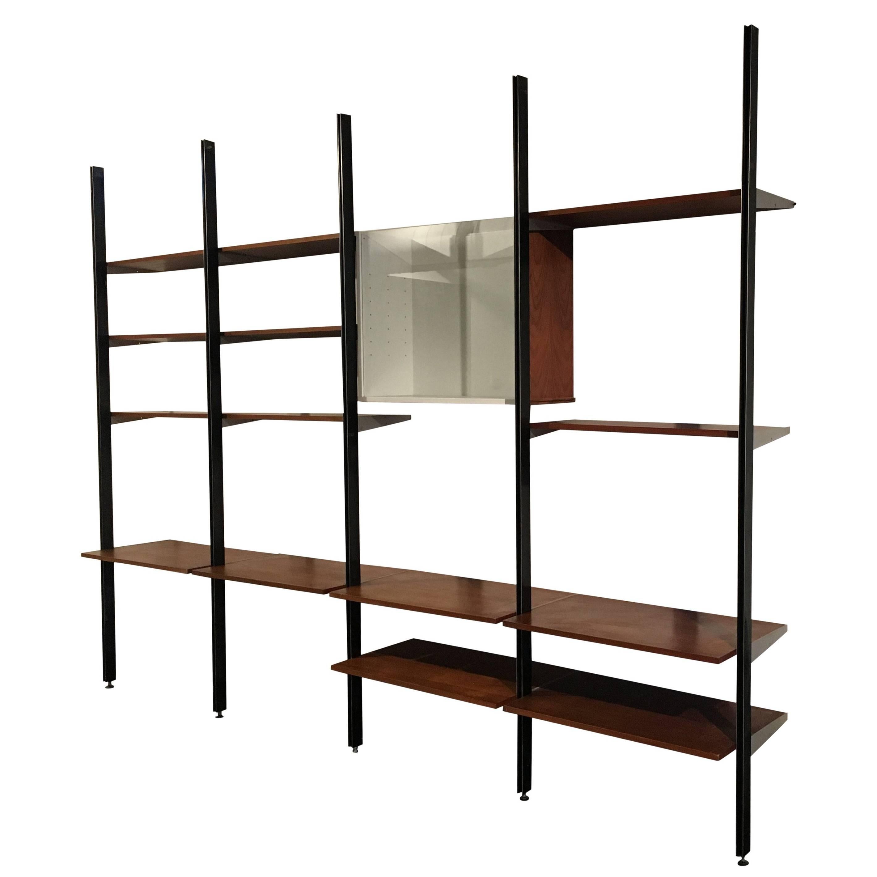 George Nelson Four Bay CSS Shelving Unit, Herman Miller, 1960